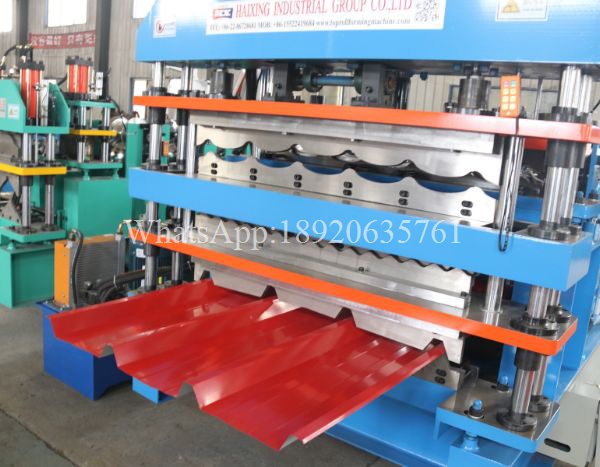 three layer aluminium roofing sheet making machine-1