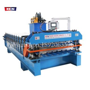 linie de producție a tablei metalice cu trapezoidale strat dubluC22 C18
