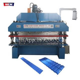 glazed trapezoidal double layer forming machine
