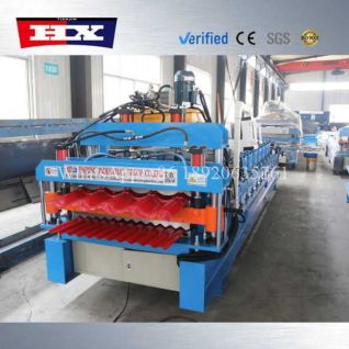 machine fabrication tole vitrage ondulé